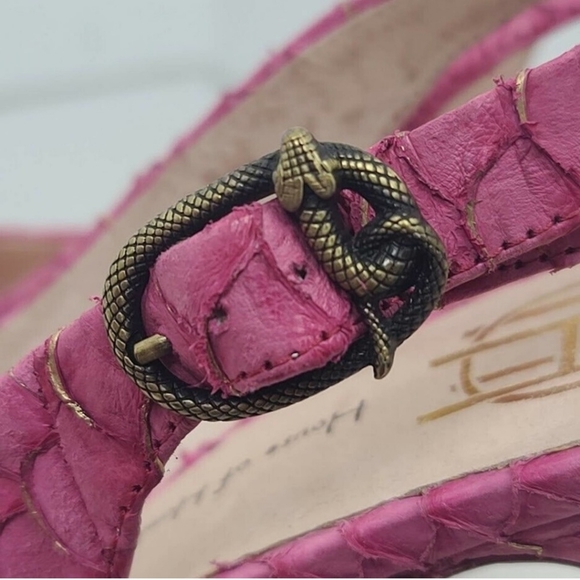 House Of Harlow 1960 Nadia Fish Scales Pink Shoes - Picture 6 of 11